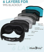 MUSICOZY Sleep Headphones 3D Bluetooth 5.4 Headband Sleep Mask, Wireless - Image 6