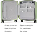 Hanke 16 Inch Underseat Carry On Luggage, Airline-Approved Hard Shell Small - Image 6