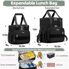Weitars Lunch Box for Men Women Dual Compartment Lunch Box Heavy Duty Large - Image 5