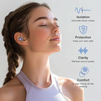Ear Plugs for Concerts, 2 Pack High Fidelity Ear Plugs, Reusable Silicone - Image 2
