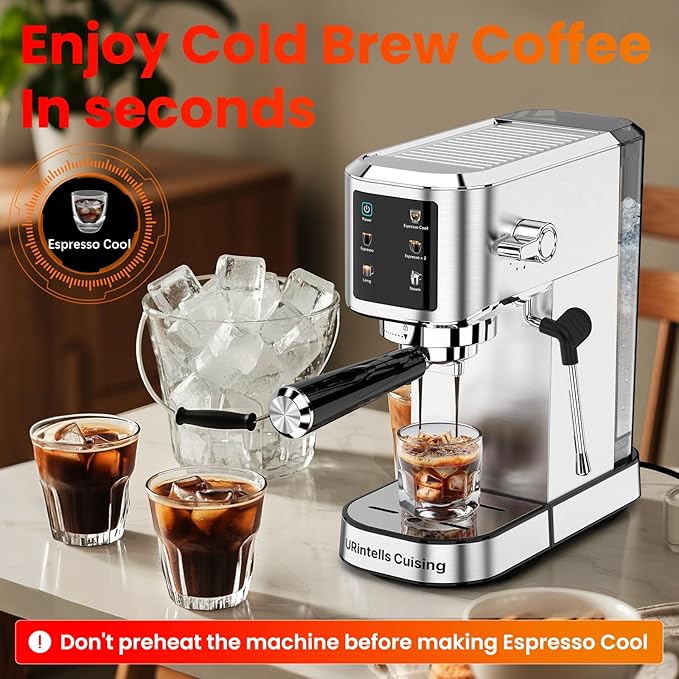 Espresso Machine 20 Bar, Touchscreen Espresso Maker - Image 4