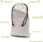 ZENPAC Travel Shoe Bag, Washable Breathable Cotton Fabric - Image 4