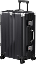 Krute Luggage 24 Inch Aluminum Frame Zipperless Suitcase by Krute