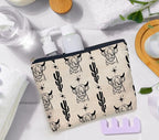 IWXYI Western Bag,Western Gifts for Women,Western Cow Makeup Bags With Zipper,Western Cow Make Up Bag Zipper Pouch Travel Toiletry