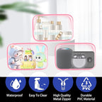 16-Piece Makeup Bags, Waterproof Toiletry Bag Carry Pouch Portable Cosmetic Bag - Image 6