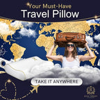 2-Pack Travel Memory Foam Pillow, Cervical - Image 3