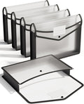 ThinkTex Plastic Expanding File Folder, Transparent envelopes by ThinkTex