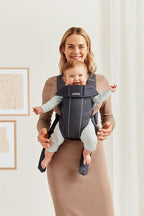 BabyBjörn Baby Carrier Mini, Anthracite, 3D Mesh | Newborn Carrier, Easy-to-Use - Image 4
