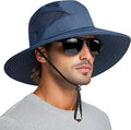 PFFY Sun Bucket Hats for Men Women 3” Wide Brim UPF 50+ Fishing & Beach Hat by PFFY