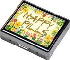 Silver Vintage Pill Box 7 Day Metal Pill Box - Image 3