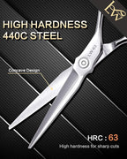 Hair Cutting Scissors Professional,Undergoes Rigorous 238-Step Process,Professional Hair Scissors For Women & Men,440C Steel,5.5 IN,1 Pack