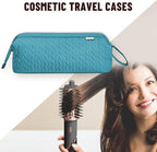 Shark Flex Style Case for Dyson Airwrap Hair Dryer Brush Revlon Hair Tools Travel Bag Carrying Case Flat Curling Iron Organizer (Teal Blue)