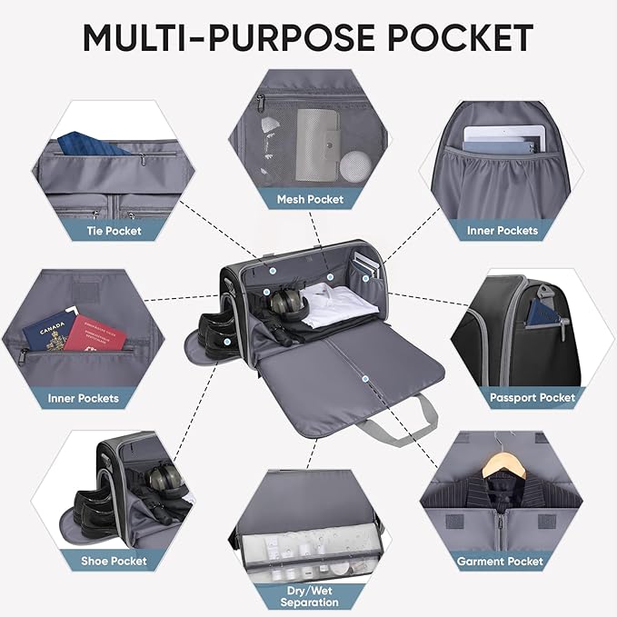 BALEINE Convertible Garment Bag - Image 3