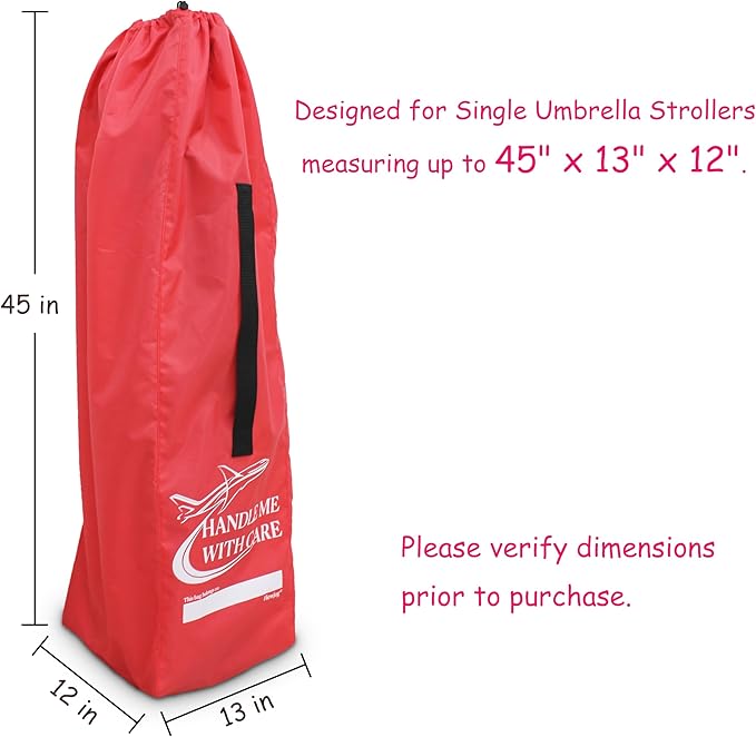 Stroller Travel Bag for Airplane, for Single Umbrella Strollers - Image 3