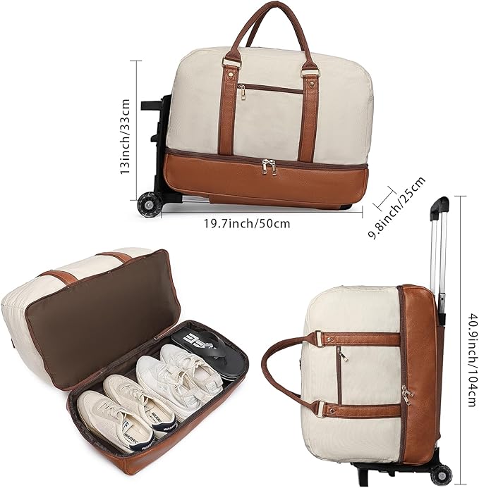 seyfocnia Rolling Duffle Bag - Image 6