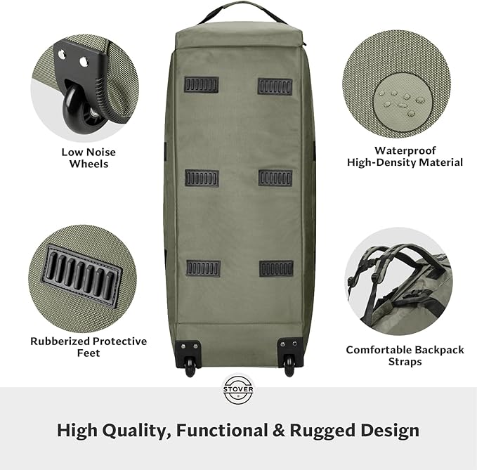 STOVER 80L Rolling Duffel Bag - Image 5