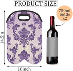 Neoprene Wine Tote, Bottle Carrier Gag Insulating Neoprene Thicker, Insulated - Image 2