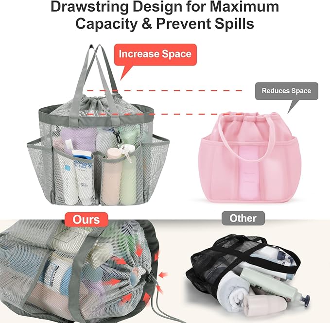 F-color Mesh Shower Caddy Portable - Image 3