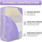 8 Set Packing Cubes for Travel, Gifts for Women Mom, Anti-Tearing Suitcase - Image 4