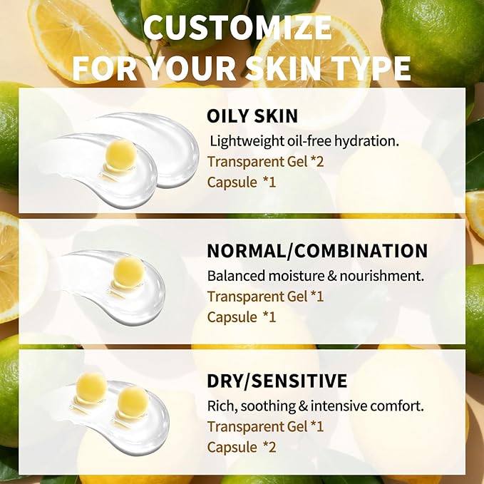 dewyhour Deep Vitamin C Golden Capsule Face Cream, Lightweight Face Moisturizer, Smoothing & Firming, Brightening Glow, Improves Appearance of Uneven Tone, Korean Skincare, For Dry Skin