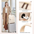 Laptop Backpack for Women Travel Carry On Bag Weekender Business Multilayer - Image 4