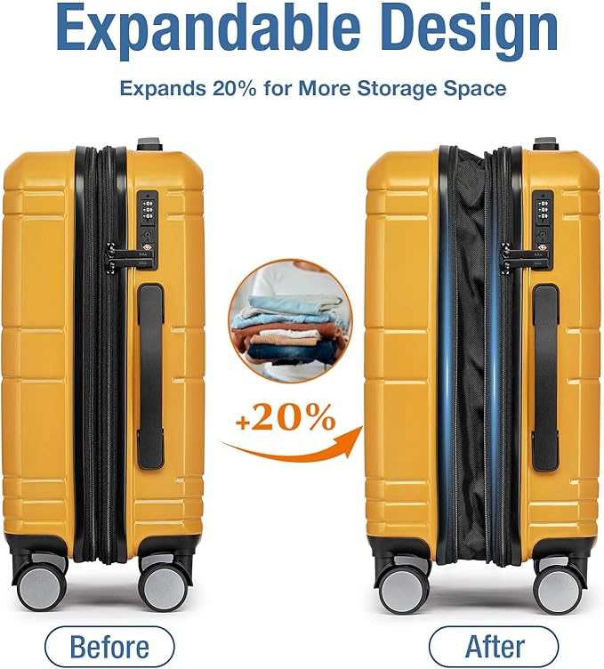 KYME Carry On Luggage 22x14x9 Airline Approved - Image 2