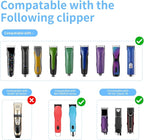 Size 10+30+40+7FC+5FC+4F+3-3/4FC Detachable Dog Grooming Blades, Compatible with Andis, Oster A5, Wahl KM10 Series Clippers, Silver (7 Packs)