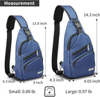AMJ Crossbody Sling Bag Men Women, Casual Shoulder Backpack, Chest Daypack - Image 2