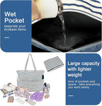 Beach Pool Bags Tote for Women Ladies Large Gym Tote Carry On Bag - Image 5