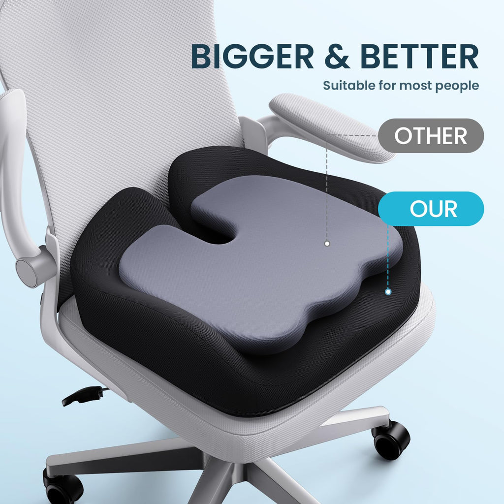 Memory Foam Seat Cushion (Ink Black)