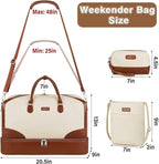 Weekender Bag for Women, Travel Duffel Bag Carry On Overnight Bag - Image 6