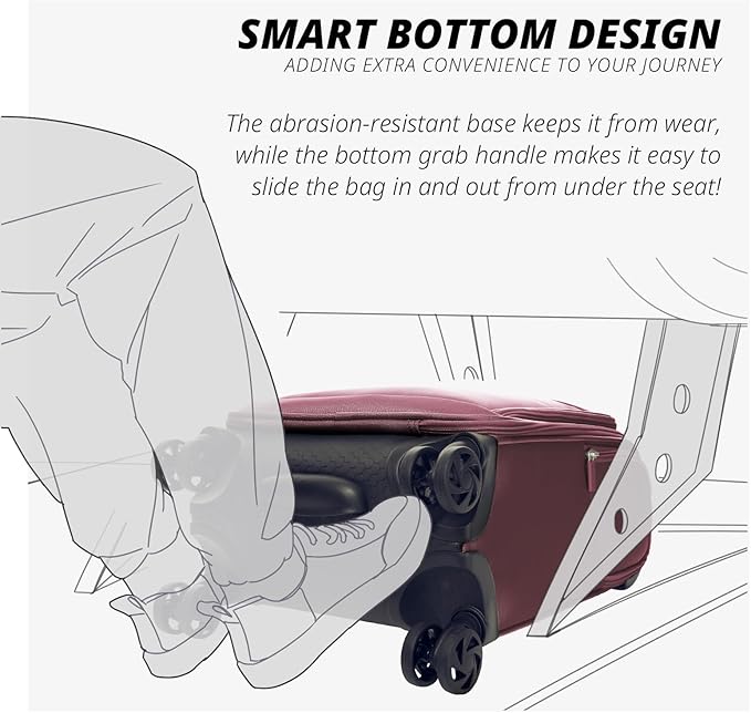 Verage Underseat Carry On Luggage - Image 4
