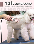 Dog Clippers for Grooming,Upgraded 36V Heavy Duty Dog Clippers,Professional Pet Hair Trimmer for Thick Coat,Corded Pet Clipper with Guard Combs Brush