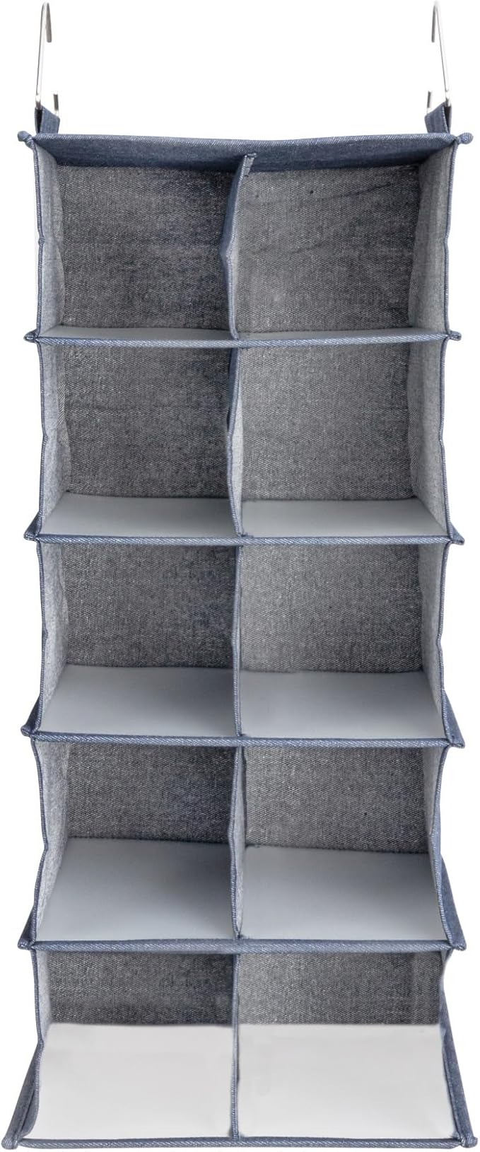 Household Essentials Hanging Cotton Blend and Plastic Closet Shoe Organizer - Image 7