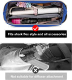 Hair Tools Travel Bag for Shark Flexstyle Dyson, Quilted Case Organizer Bag, Gift for Women Hair Accessories Storage Bag, Travel Hairdryer Portable Bag for Women, Blue