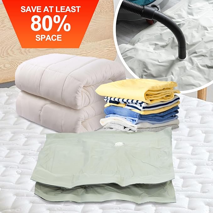 Umimile Vacuum Storage Bags for Travel, Reusable Travel Pack Vacuum Kit - Image 3