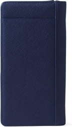 Leatherology Navy Blue Travel Zip Organizer Wallet, Passport Holder, RFID - Image 4