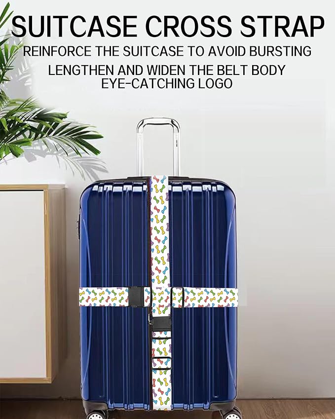 Luggage Straps for Suitcases, Adjustable Travel Belt, Durable Wide Luggage Strap - Image 5