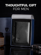 LORZOR Wallet for Men with Metal Card Holder, Pop Up Wallet, Finest Full Grain - Image 7