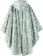 Rain Poncho Jacket Coat Hooded Zipper Style - Image 4
