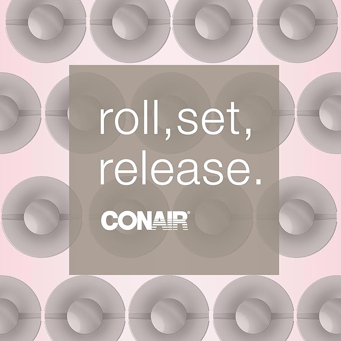 INFINITIPRO BY CONAIR Ceramic Flocked Hot Rollers for Long, Medium, and All Hair - Hair Curler - Hair Roller Clips Included - 2 inch Rollers