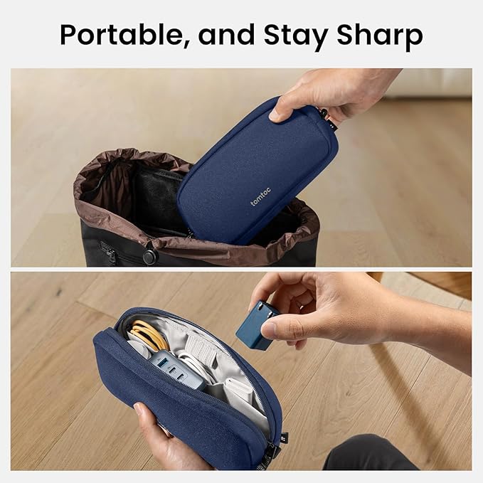 tomtoc Electronics Organizer Travel Case, Water Resistant Travel Bag Cable - Image 10