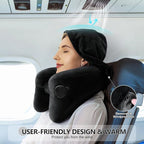 Neck Pillow for Travel Inflatable Airplane Pillow Comfortably Supports Head - Image 4