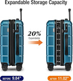 KYME Hardside Expandable Carry On Luggage 22x14x9 Airline Approved 20 Inch - Image 2