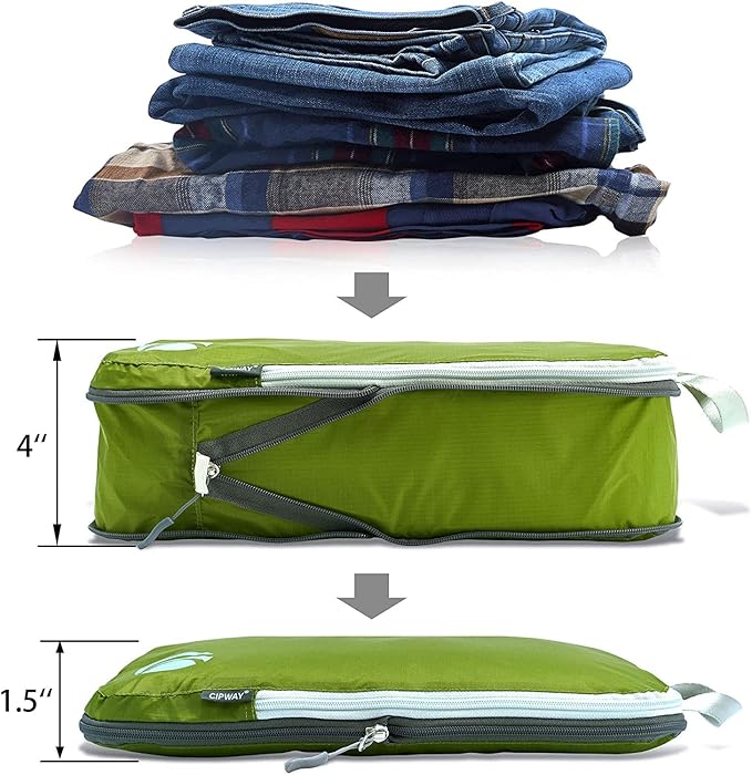Cipway Compression Packing Cubes Set, Ultralight Expandable Travel Packing - Image 4