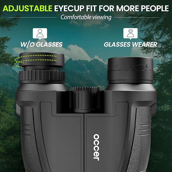 Occer 12x32 Compact Binoculars for Adults High Powered, Large Eyepiece - Image 5