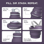 HYDAWAY 17oz Collapsible Water Bottle - Image 4