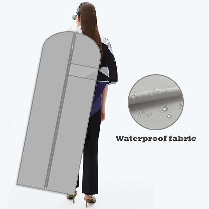 Dress Bags for Gowns Long, Suit Bag Cover for Storage and Travel - Image 6