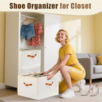 Shoe Organizer for Closet, Fits up to 16 Pairs Shoe Storage - Image 2