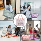 Large Capacity Foldable Travel Bag Expandable Portable Carry on Bag Dry&Wet - Image 6